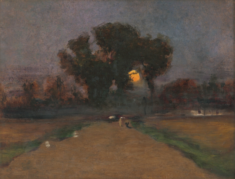 The L.Mednyánszky:Landscape with Sunset
