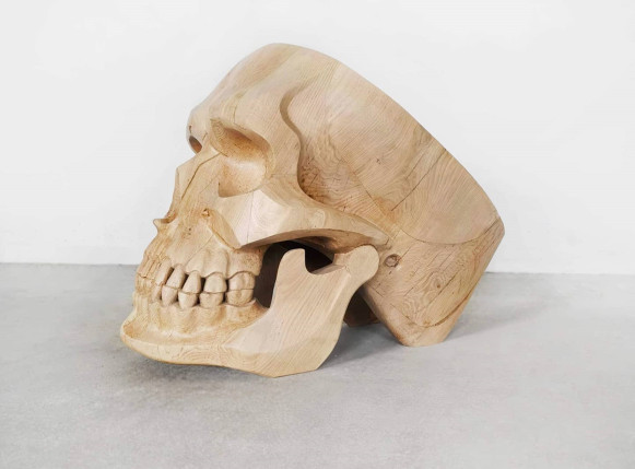 Wooden Scull Armchair